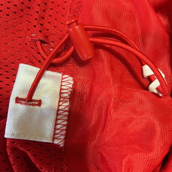 NIKE❤️BASKETBALL MESH Women’s PANTS Drawstring Red & White Medium (8-10) - Picture 11 of 15